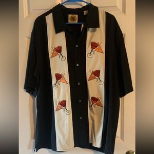 NWT Men's Large Pusser's West Indies Martini Drink Button Up
